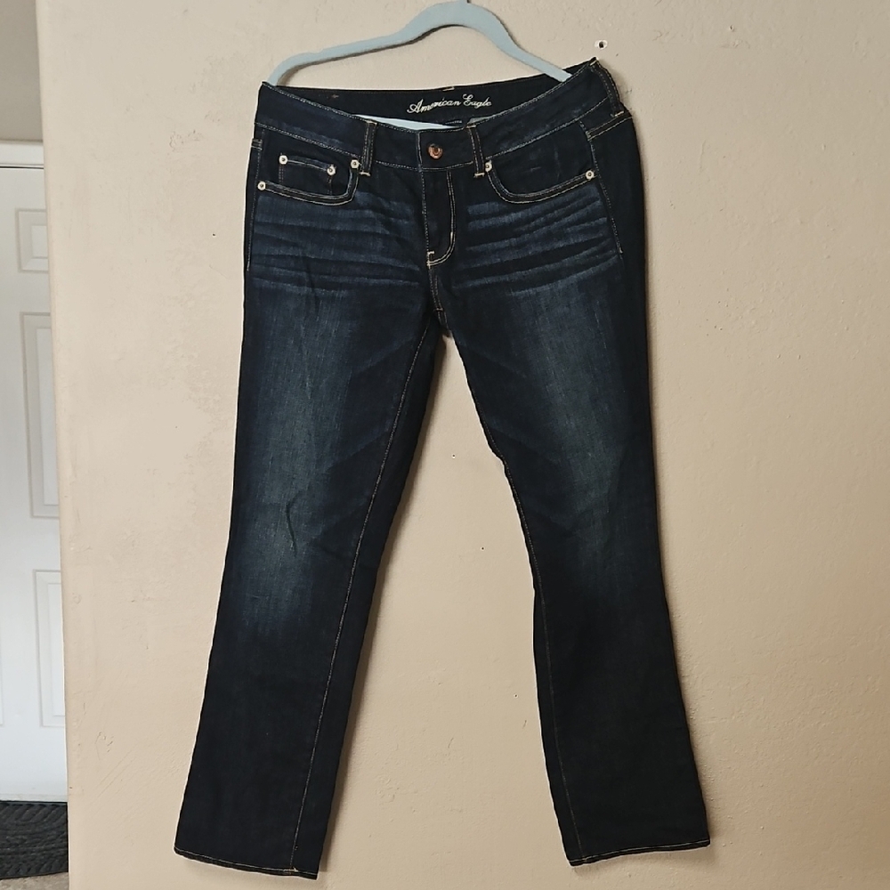 American Eagle Outfitters Women's Deep Indigo Boot Cut Jeans